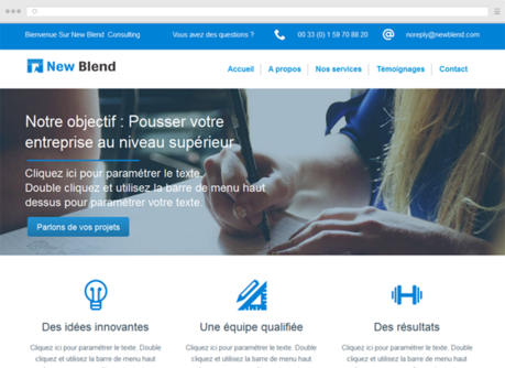 créer un site de consulting