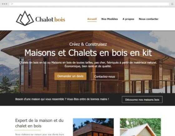 Website-Design und Kreation Holzchalets